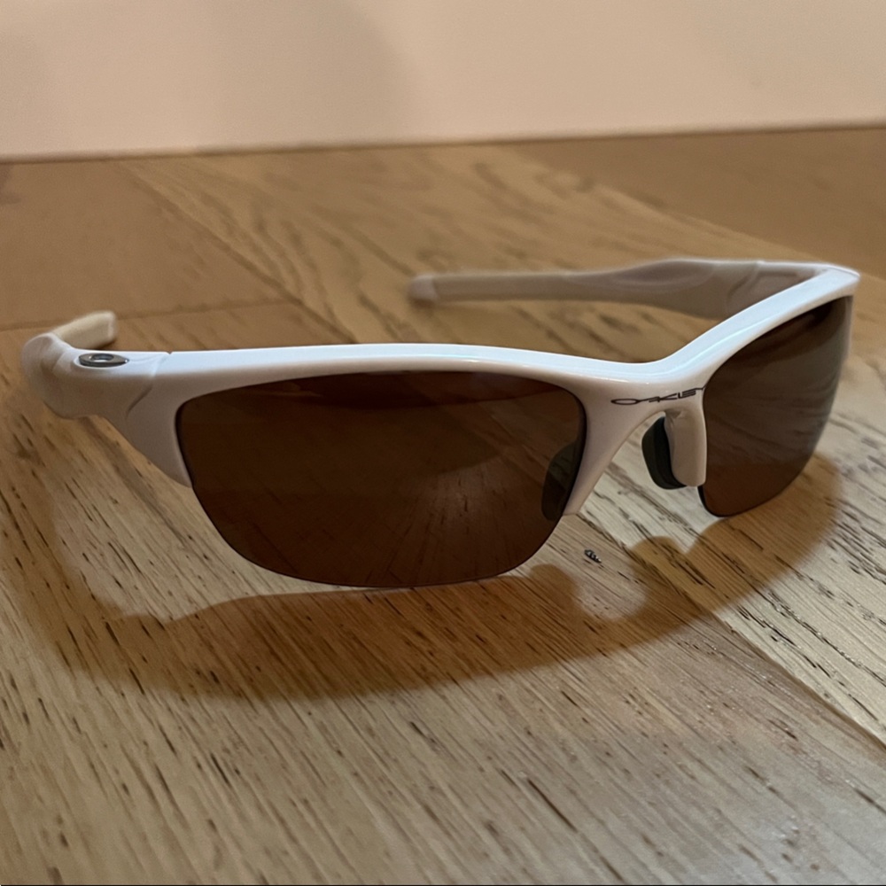 Oakley White Frame Sunglasses